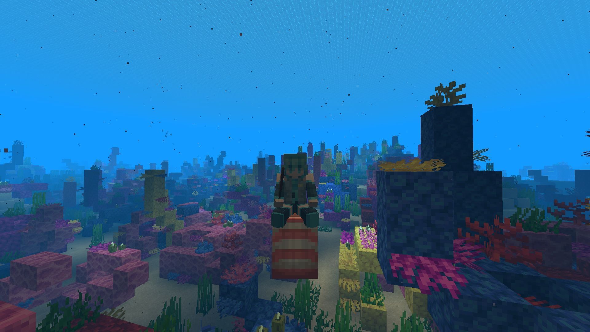 Use the nautilus in Minecraft to explore underwater as long as you want (Image via Sportskeeda Gaming || Mojang Studios)