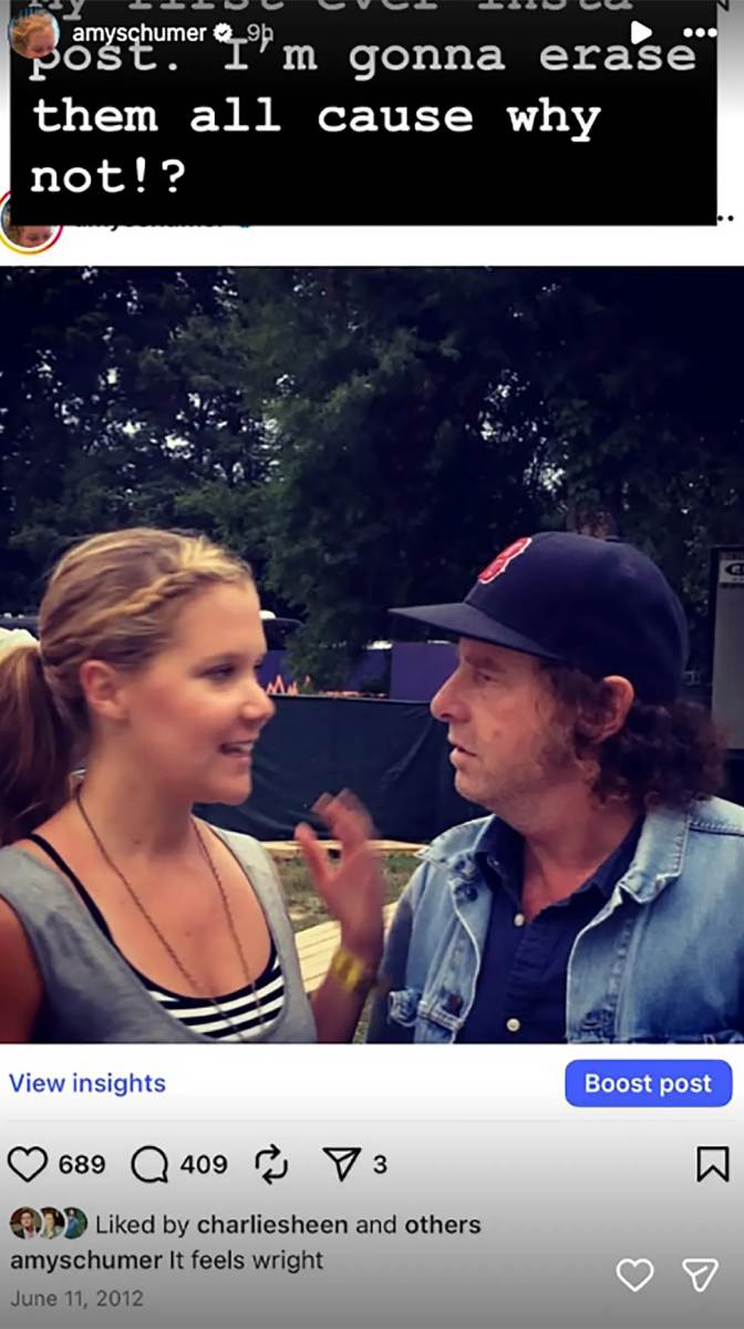 Amy Schumer resets Instagram after major health update