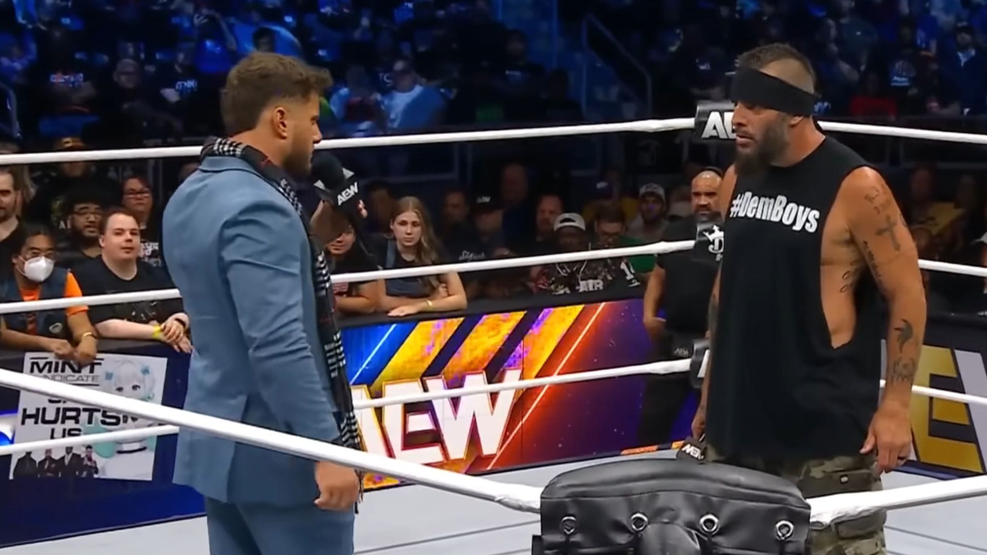 MJF and Mark Briscoe [Source: All Elite Wrestling on YouTube]