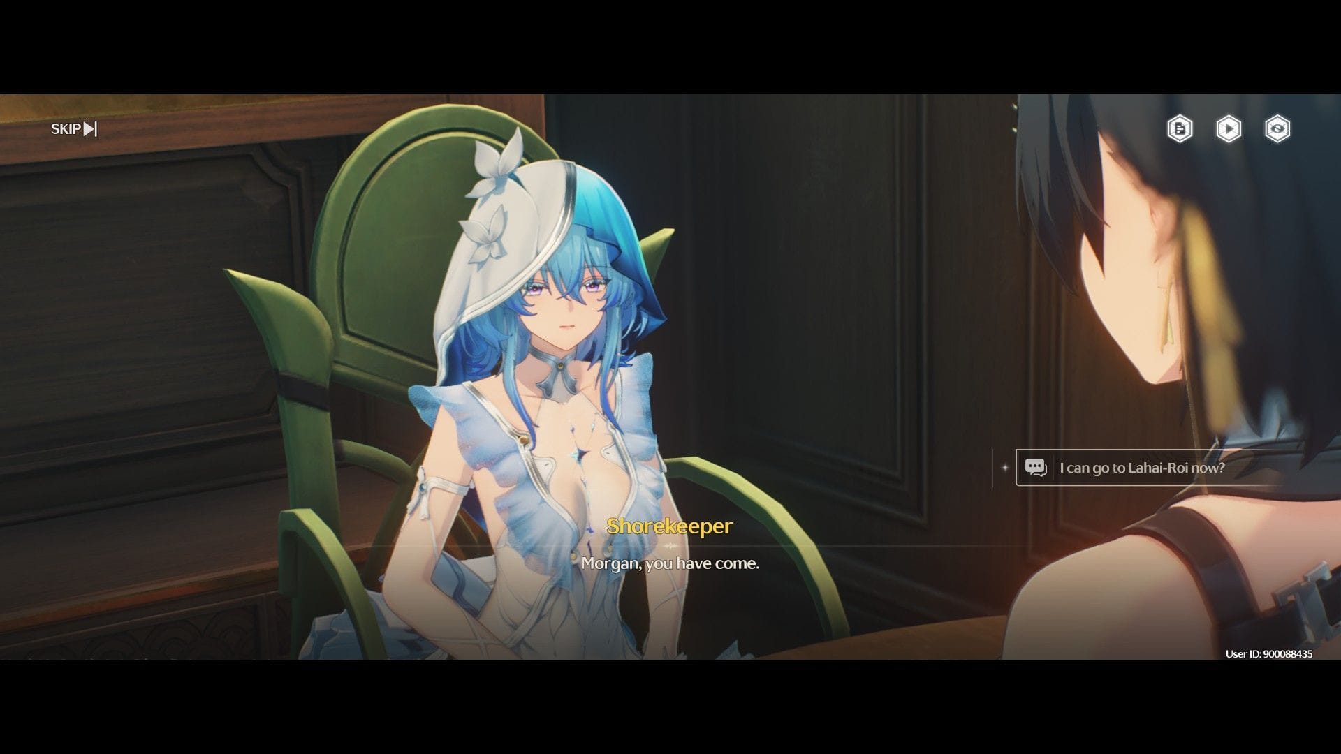 Talk with The Shorekeeper (Image via Kuro Games)