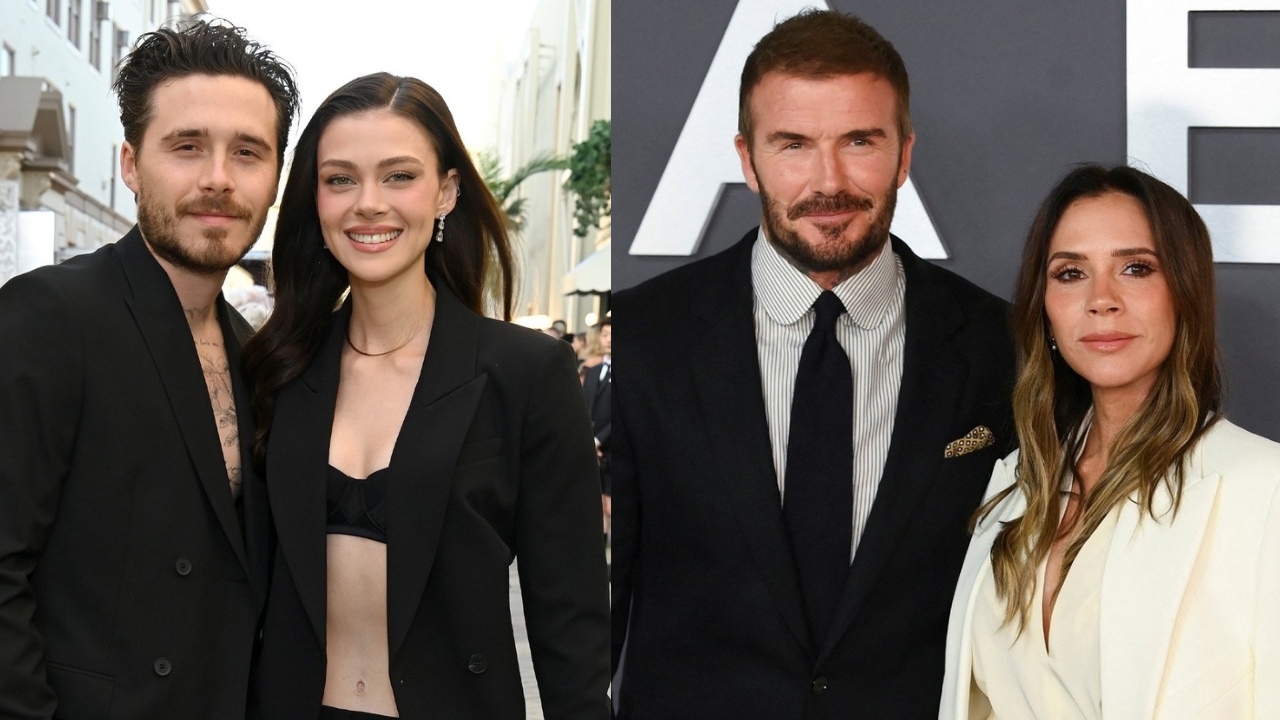 Brooklyn Beckam-Nicola Peltz and David-Victoria Beckham